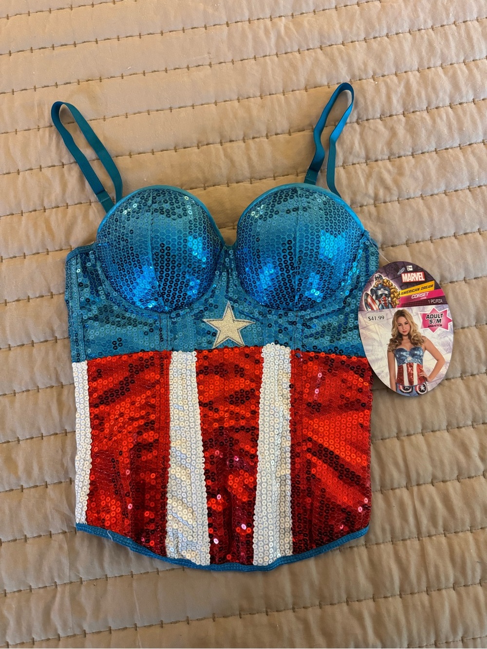 NWT Women’s Marvel American Dream Corset Top S/M